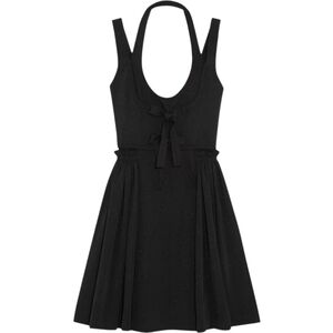 Givenchy Jacquard Printed Mini Mress With Pleated Skirt Size 40